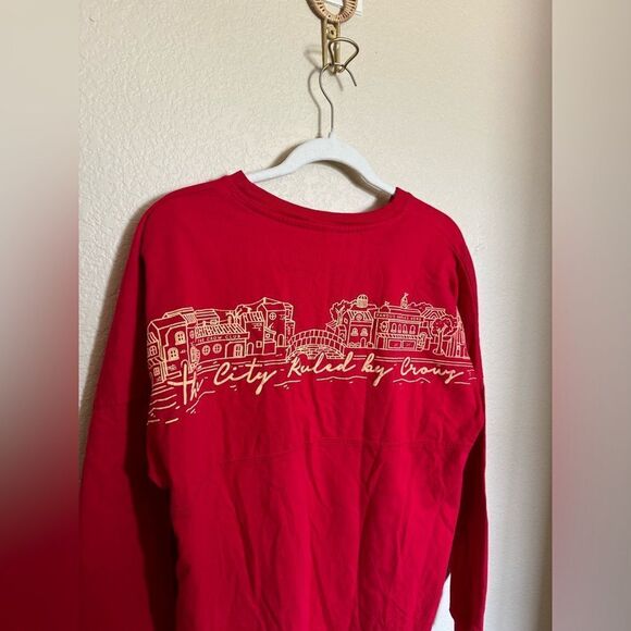 Blissfully Bookish City of Crows Game Day Jersey Sz Small‎ in Red Oversized - Picture 8 of 8
